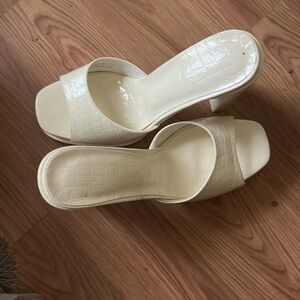Off White stiletto heels